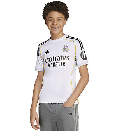 adidas Performance Football Shirt - Real Madrid - White w. Logo