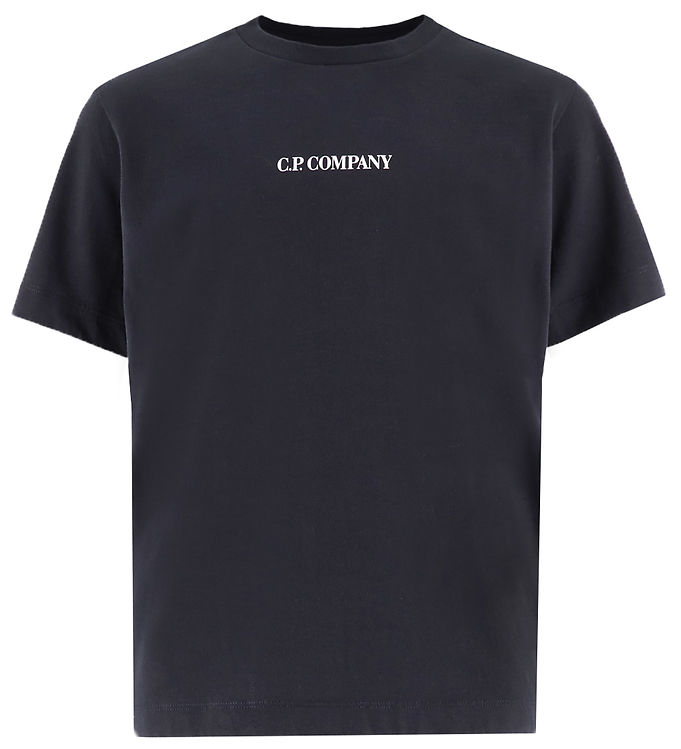 C.P. Company T-shirt - Total Eclipse Blue m. Hvid
