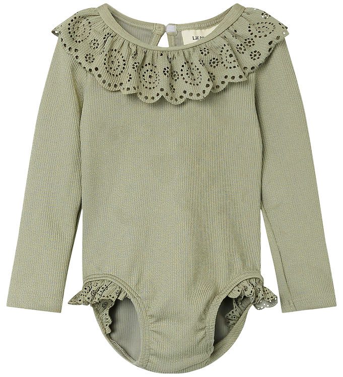 Lil' Atelier Badedragt - Rib - NbfFola - Forst Fog
