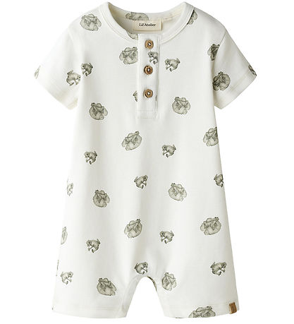 Lil' Atelier Sommerdragt - NbmGayo - Coconut Milk/Frog