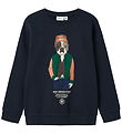 Name It Sweatshirt - NkmPsalko - Dark Sapphire m. Print