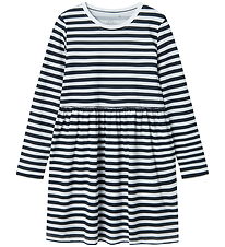Name It Kjole - NkfVivia - Bright White m. Striber Name It Kjole - NkfVivia - Bright White m. Striber