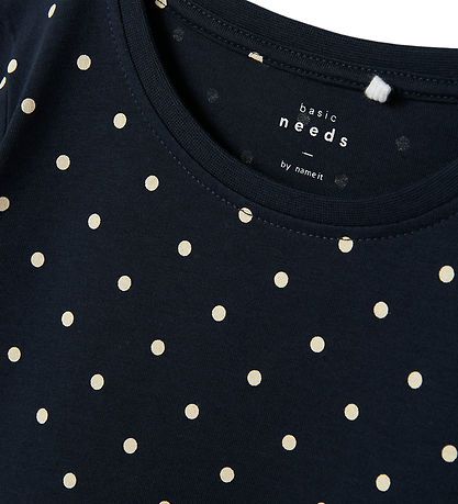 Name It Dress - NkfVivia - Dark Sapphire w. Dots