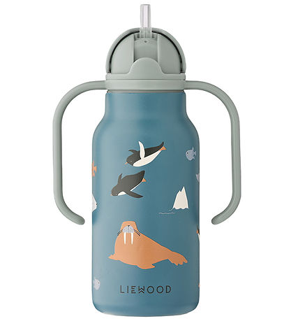 Liewood Drinkfles - Kimmie - 250 ml - Arctic Sea/Ocean weergave