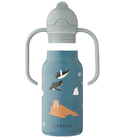 Liewood Drinkfles - Kimmie - 250 ml - Arctic Sea/Ocean weergave