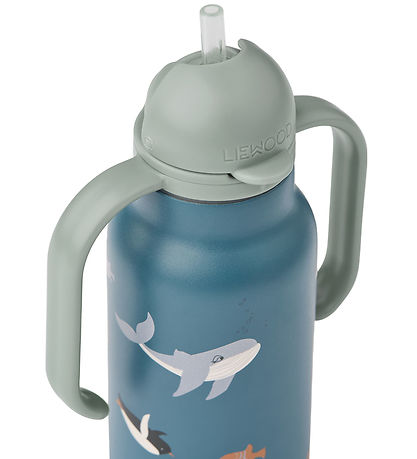 Liewood Drinkfles - Kimmie - 250 ml - Arctic Sea/Ocean weergave