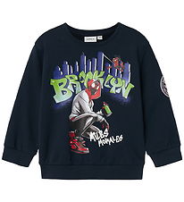 Name It Sweatshirt - Nmmorin - Spiderman - Dark Sapphire Name It Sweatshirt - Nmmorin - Spiderman - Dark Sapphire
