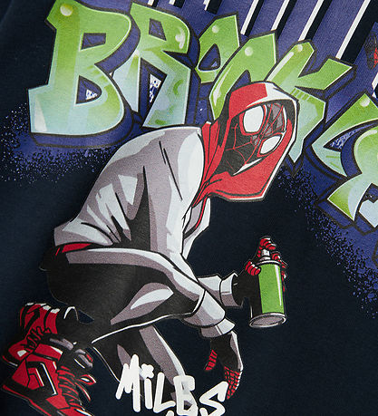 Name It Sweatshirt - Nmmorin - Spider-Man - Dark Sapphire