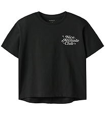 Name It T-Shirt - NkfLione - Zwart m. Print Name It T-Shirt - NkfLione - Zwart m. Print