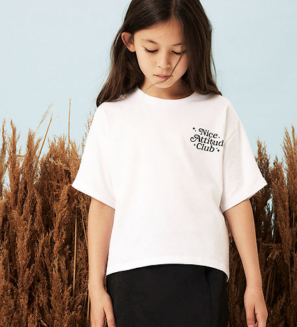 Name It T-Shirt - NkfLione - Bright White m. Print