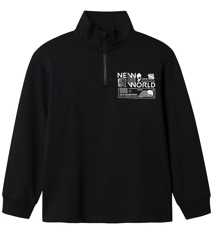 Name It Sweatshirt - Half Zip - NkmKimba - Sort