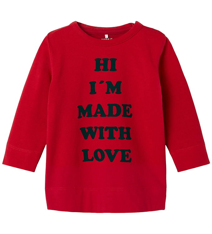 Name It Bluse NbfLaba - Salsa m. Print