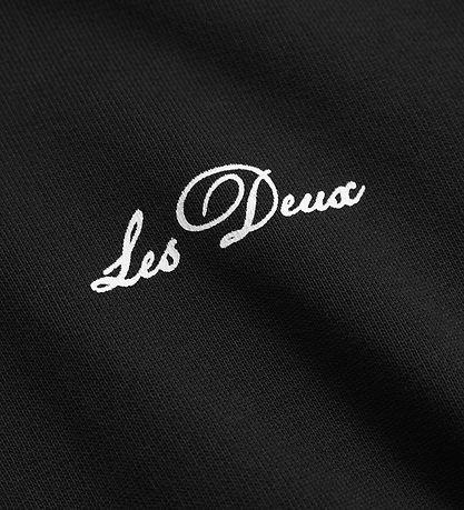 Sweat à Capuche Les Deux - Côté Ouest - Noir av. Imprimé