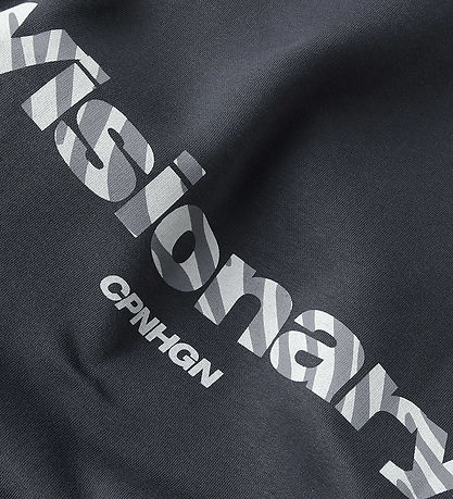 LMTD Hoodie - NlnHebra - Asphalt w. Print