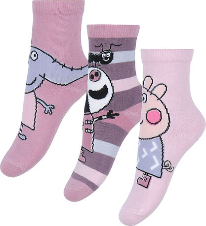 Name It Sokken - 3-pack - NmfOdassa - Peppa Pig - Corsage