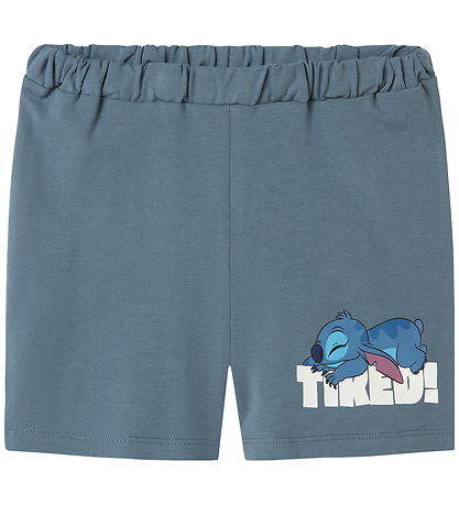 Name It Nattøj - 2-delt - NmmArush - Stitch - Blue Mirage