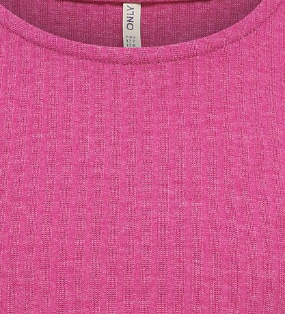 Kids Only T-shirt - Rib - Noos - KogNella - Raspberry Rose