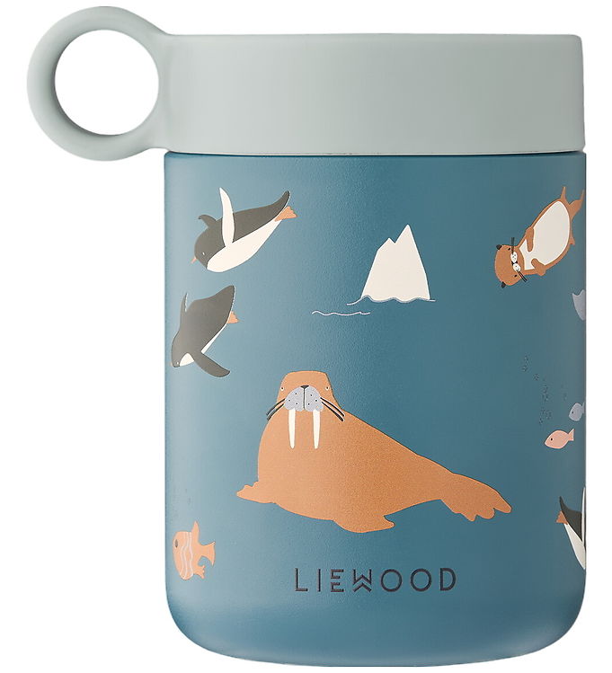 Liewood Kiani Printed Food Jar - Arctic Sea/Ocean View