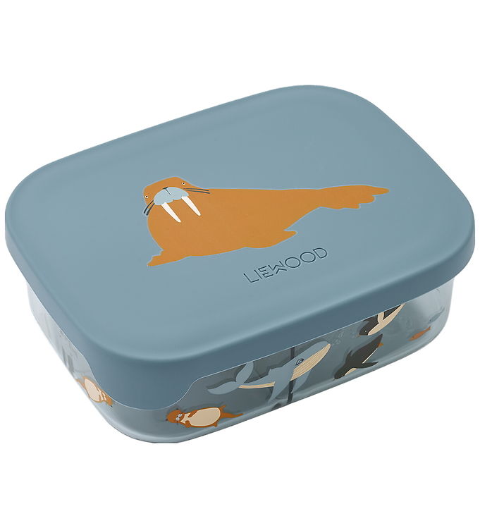 Liewood Madkasse - Arthur - 900 ml - Arctic Sea/Ocean view