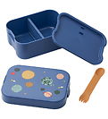 Liewood Lunchbox w. Cutlery - Kamil - Universe/Classic Navy
