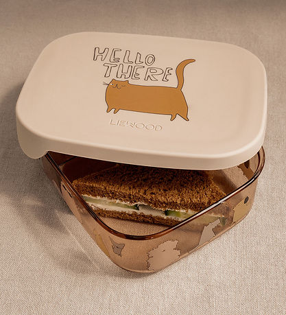 Liewood Lunchbox - Arthur - Cats Duck Dogs/Sandy