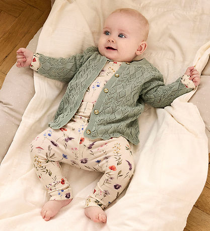 Name It Leggings - NbfLuxa - Peyote Melange w. Flowers
