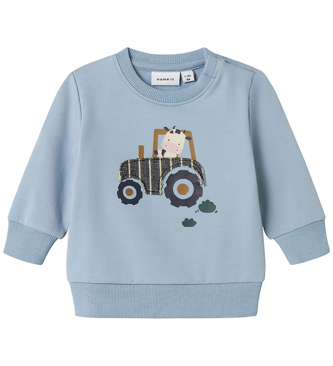 Name it Sweatshirt - NbmLimbs - Dusty Blue m. Print
