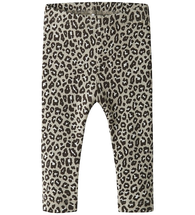 Name it Leggings - NbfLeoana - Peyote m. Leopardprint