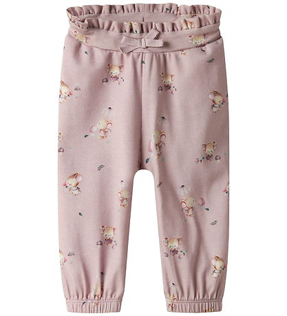 Name it Bukser - NbfLatia - Burnished Lilac m. Print