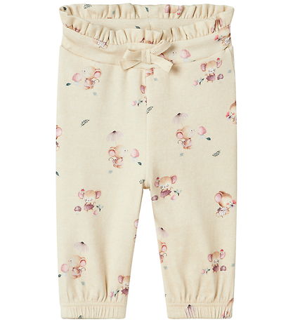 Pantalon Name It - NbfLatia - Peyote Mélange av. Imprimé
