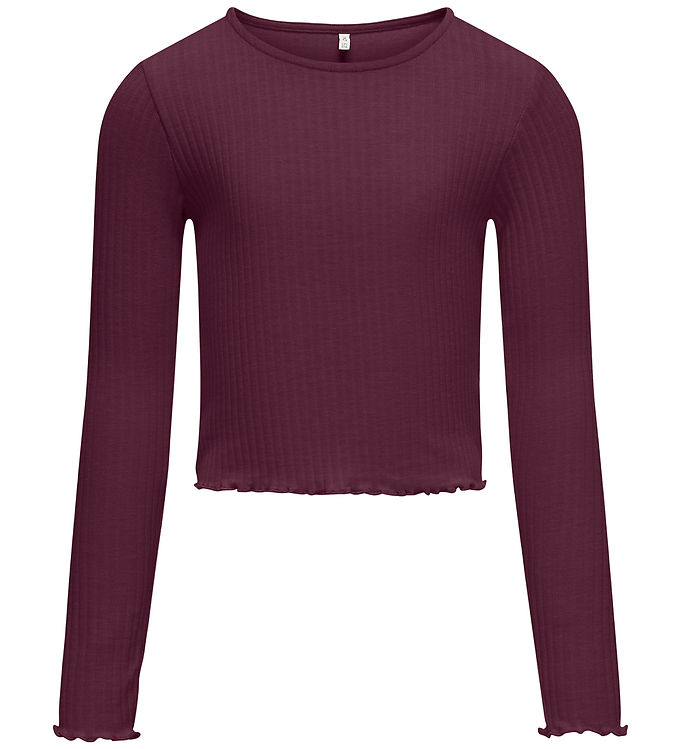Kids Only Bluse - Rib - KogNella - Mauve Wine