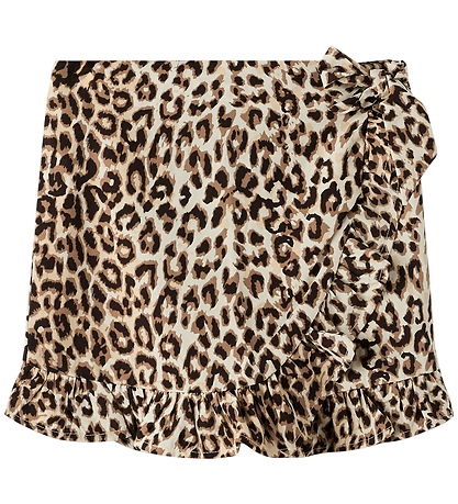 Name It Nederdel - NkfVinaya - Sort/Leopard