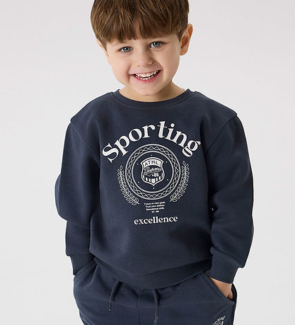 Name It Sweatshirt - NmmDrian - Ombre Blue m. Print