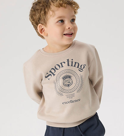 Name It Sweatshirt - NmmDrian - Silver Voering m. Print