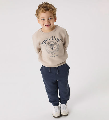 Name It Sweatshirt - NmmDrian - Silver Voering m. Print