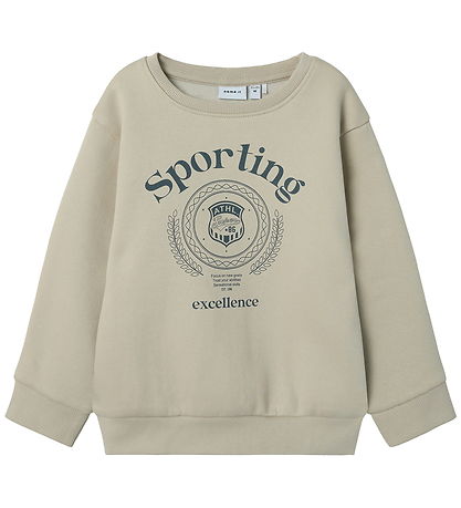 Name It Sweatshirt - NmmDrian - Silver Voering m. Print