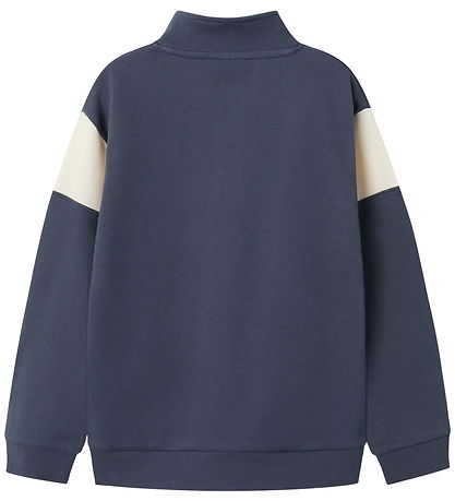 Name It Bluse - NkmDenno - Half Zip - Ombre Blue m. Print