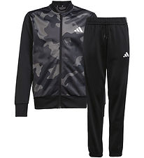 adidas Performance Træningssæt - Camouflage - Sort/Hvid adidas Performance Træningssæt - Camouflage - Sort/Hvid