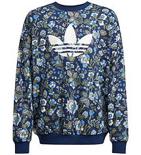 adidas Originals Sweatshirt - Crew - Nindig/Multco m. Blomster adidas Originals Sweatshirt - Crew - Nindig/Multco m. Blomster
