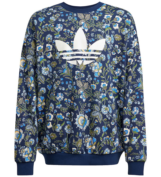 adidas Originals Sweatshirt - Crew - Nindig/Multco m. Blomster