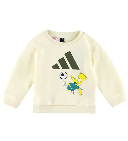 adidas Performance Sæt - Bluse/Bukser - The Simpsons - Cream Whi