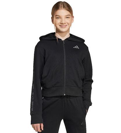 adidas Performance Cardigan - Sort m. Logo