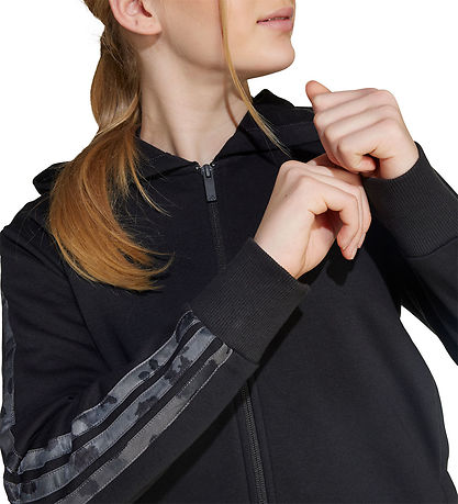 adidas Performance Cardigan - Sort m. Logo