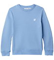 Calvin Klein Sweatshirt - Mono Mini Badge - Faded Denim Calvin Klein Sweatshirt - Mono Mini Badge - Faded Denim
