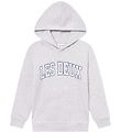 Les Deux Hoodie - Aidan - Snow Melange w. Logo