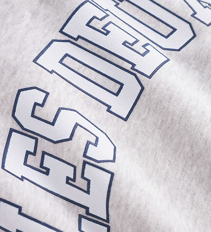 Les Deux Hoodie - Aidan - Snow Melange w. Logo