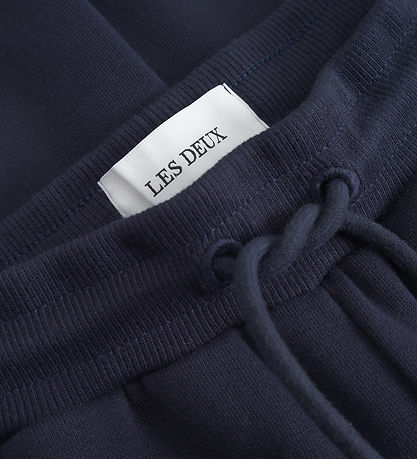Les Deux Sweatpants - Aidan - Dark Navy Blue w. Logo