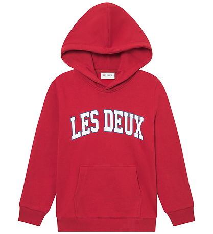 Sweat à Capuche Les Deux - Aidan - Scarlet Sage av. Logo