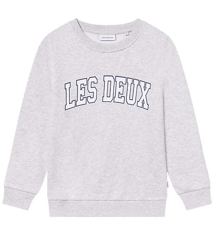 Les Deux Sweatshirt - Aidan - Snow Melange w. Logo