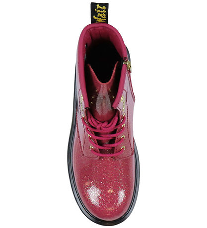 Dr. Martens Støvler - 1460Y - Tåke Glitter - Fuchsia/Sølv/Gå